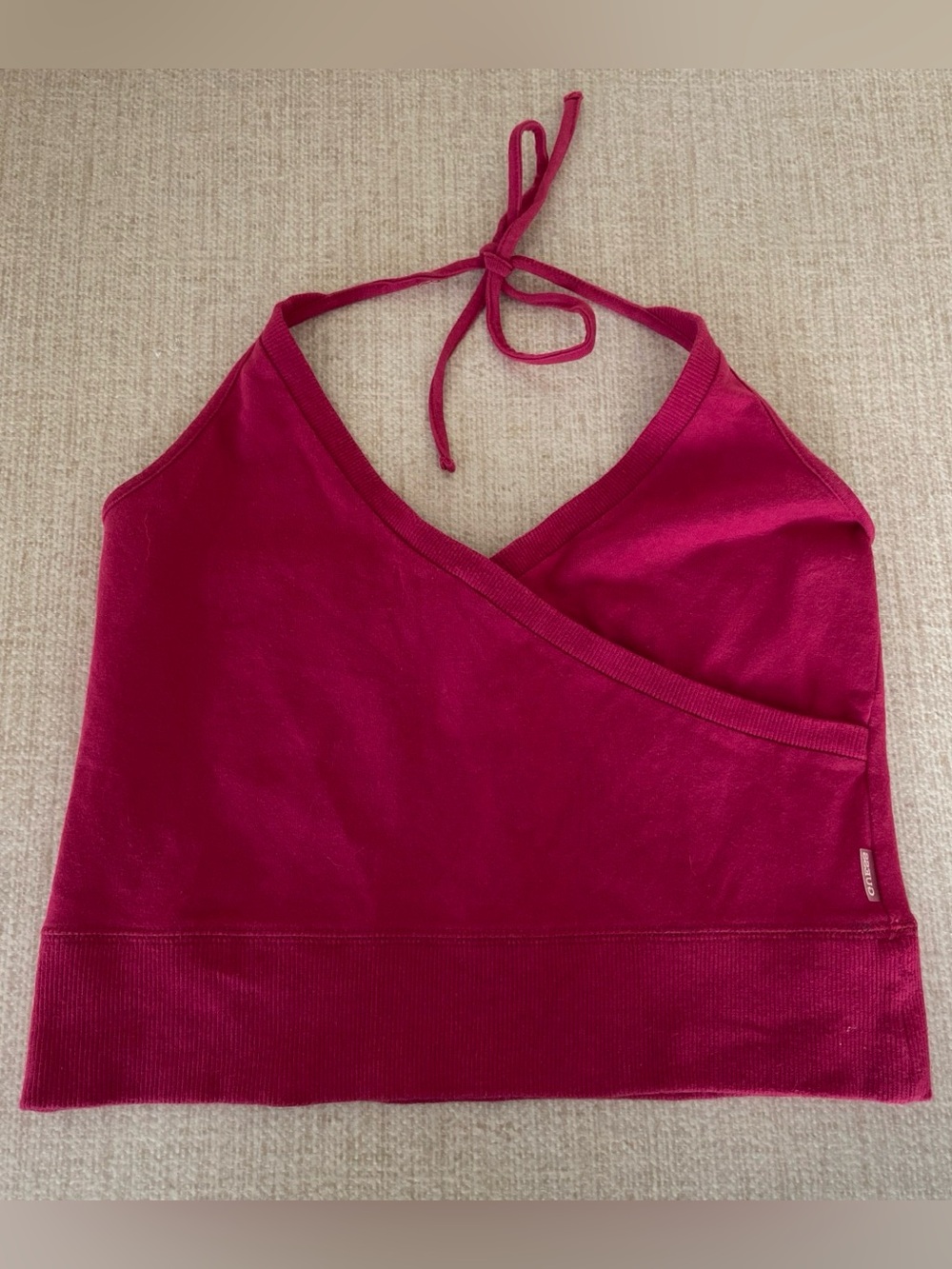 Vintage Dark Pink Halter Top